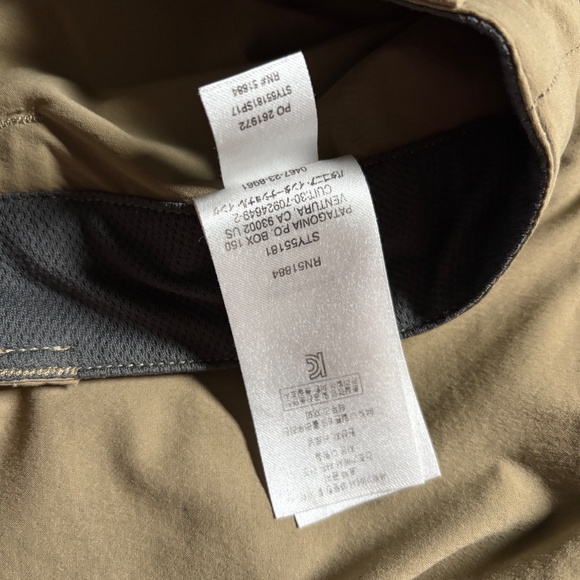 Patagonia Quandary Outdoor Hiking Pants - Men's Size 38 - Tan - Picture 10 of 10